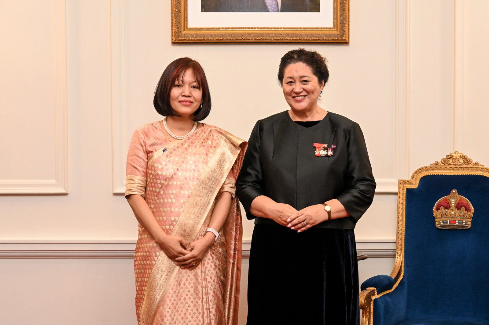 High Commissioner Ms Muanpuii Saiawi presented her Letter of Credence to Her Excellency The Right Hon’ble Dame Cindy Kiro, Governor-General of New Zealand who conveyed her best wishes for the assignment.