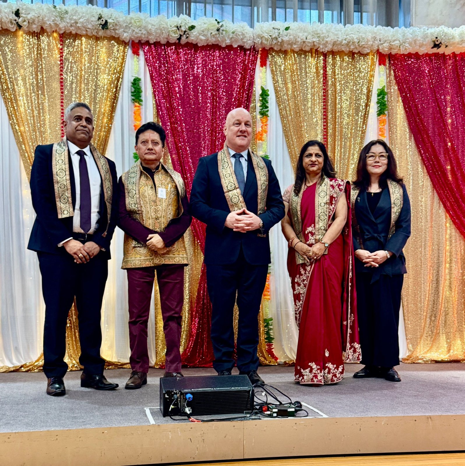 Diwali celebrations at iconic Beehive (Parliament of New Zealand).