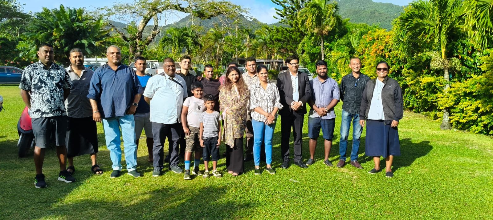 HC Neeta Bhushan alongwith Kamlesh Kumar, SS(Pol) held an Open House & Consular Camp in Rarotonga, Cook Islands