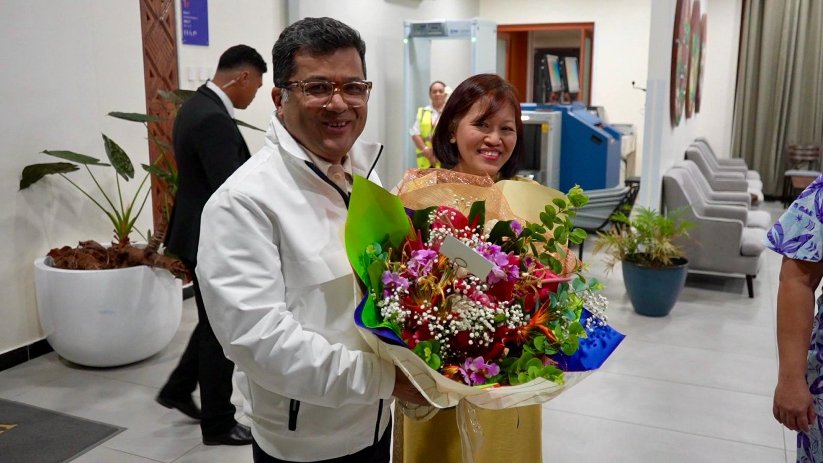 Hon’ble Minister of State for External Affairs and Textiles Shri Pabitra Margherita was warmly welcomed in Apia, Samoa on his first official visit to Samoa from 15-17 Oct 2026.