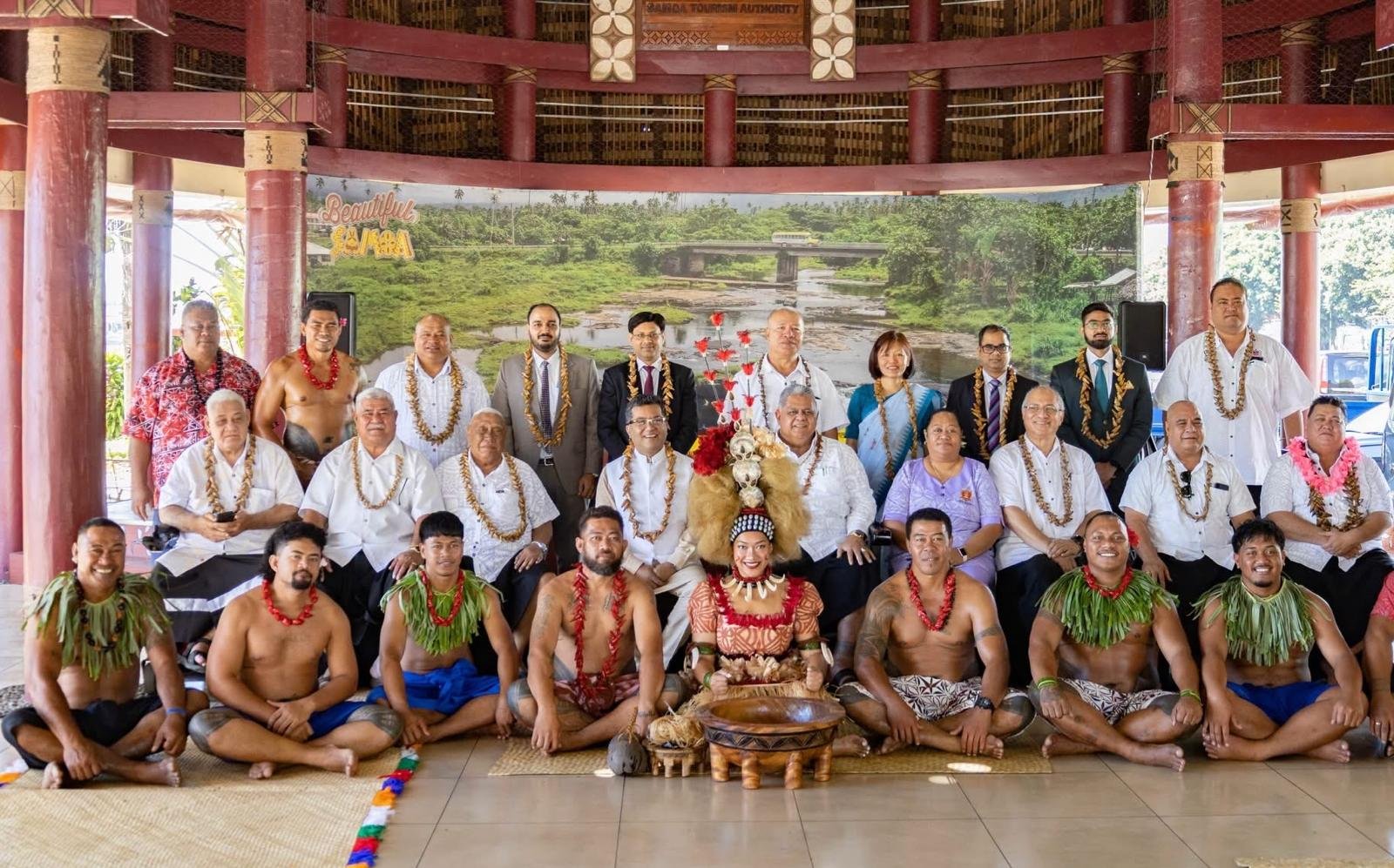 Hon’ble MOS Shri Pabitra Margherita was honoured to be welcomed by the Prime Minister of Samoa and his Cabinet through a traditional ‘Ava Ceremony’. (October 16, 2026)