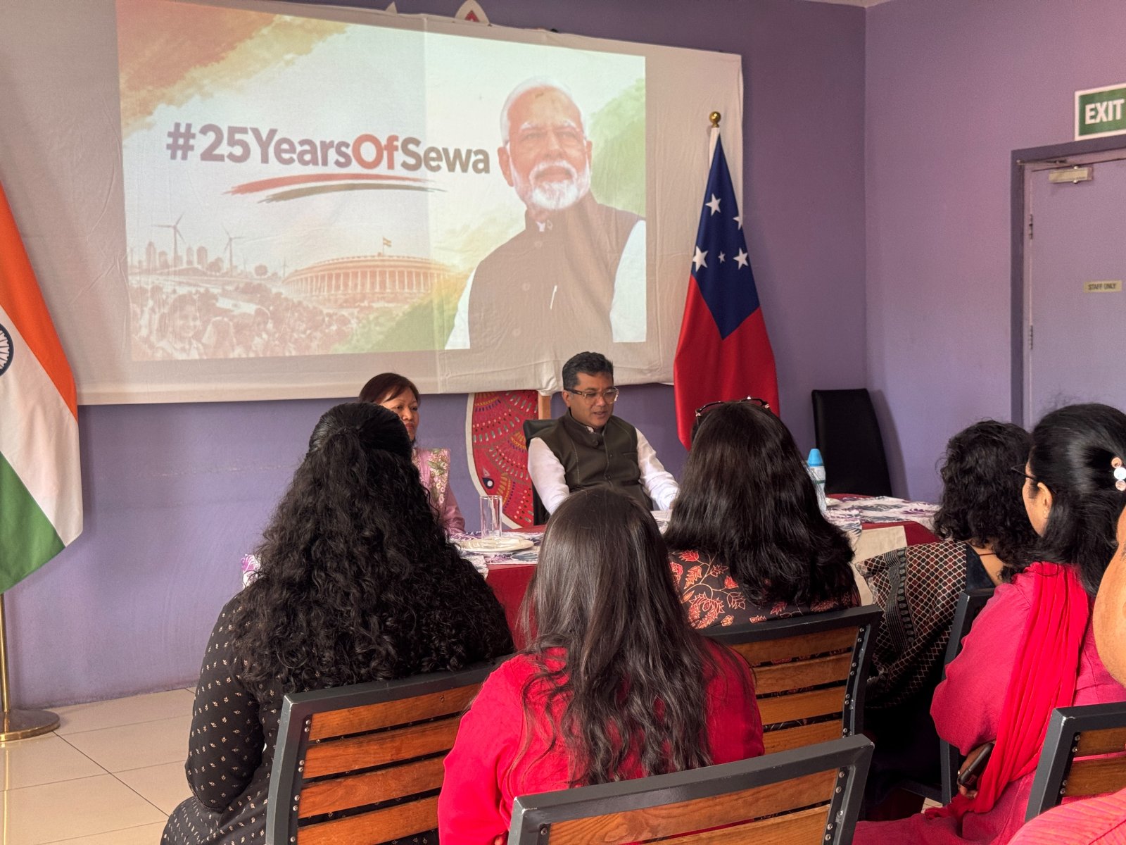 Hon’ble MOS Shri Pabitra Margherita had a warm and engaging interaction with members of the Indian community in Apia, Samoa. (October 17, 2026)