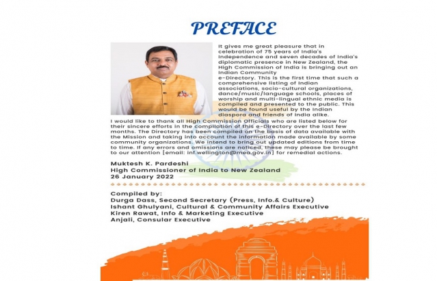 On the occasion of the 73rd Republic Day of India, High Commissioner Mr. Muktesh K. Pardeshi launched an 