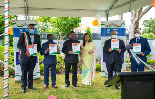 On the occasion of the 73rd Republic Day of India, High Commissioner Mr. Muktesh K. Pardeshi launched an 