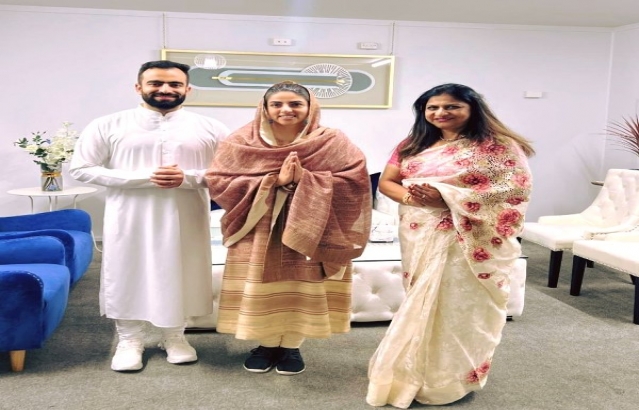 Visit of Her Holiness Sudiksha ji Maharaj at HCI wellington.