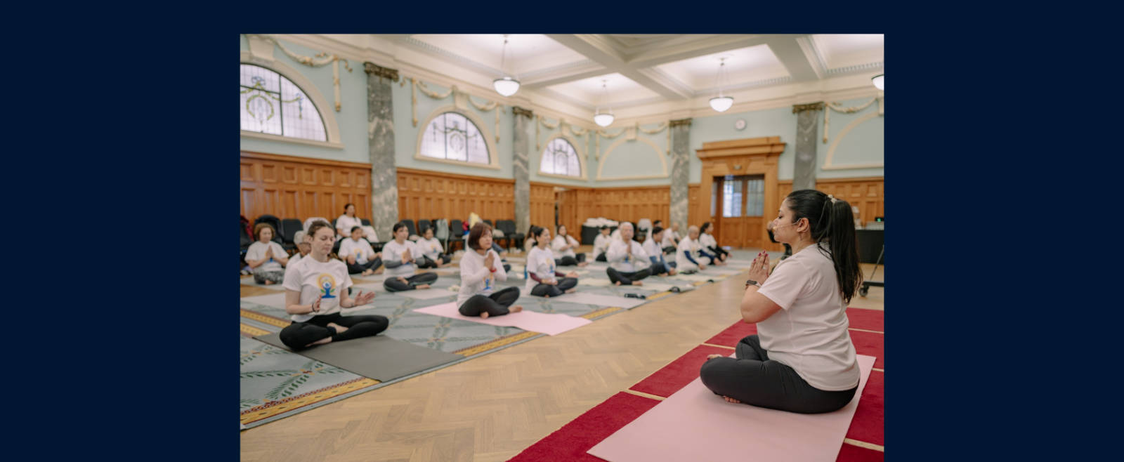 Celebration of 12th International Day of Yoga in collaboration with Heartfulness at Iconic Beehive, New Zealand Parlimaent.​