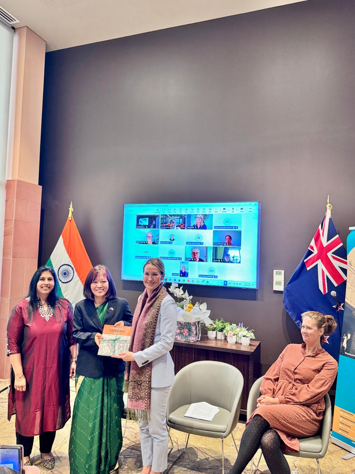 International Women’s Caucus meeting organised with Wellington Indian Association at High Commission of India.