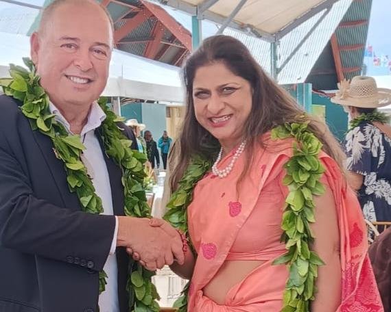 HC Neeta Bhushan participated in the 60th Anniversary celebrations of the Constitution Day of the Cook Islands in Rarotonga.
