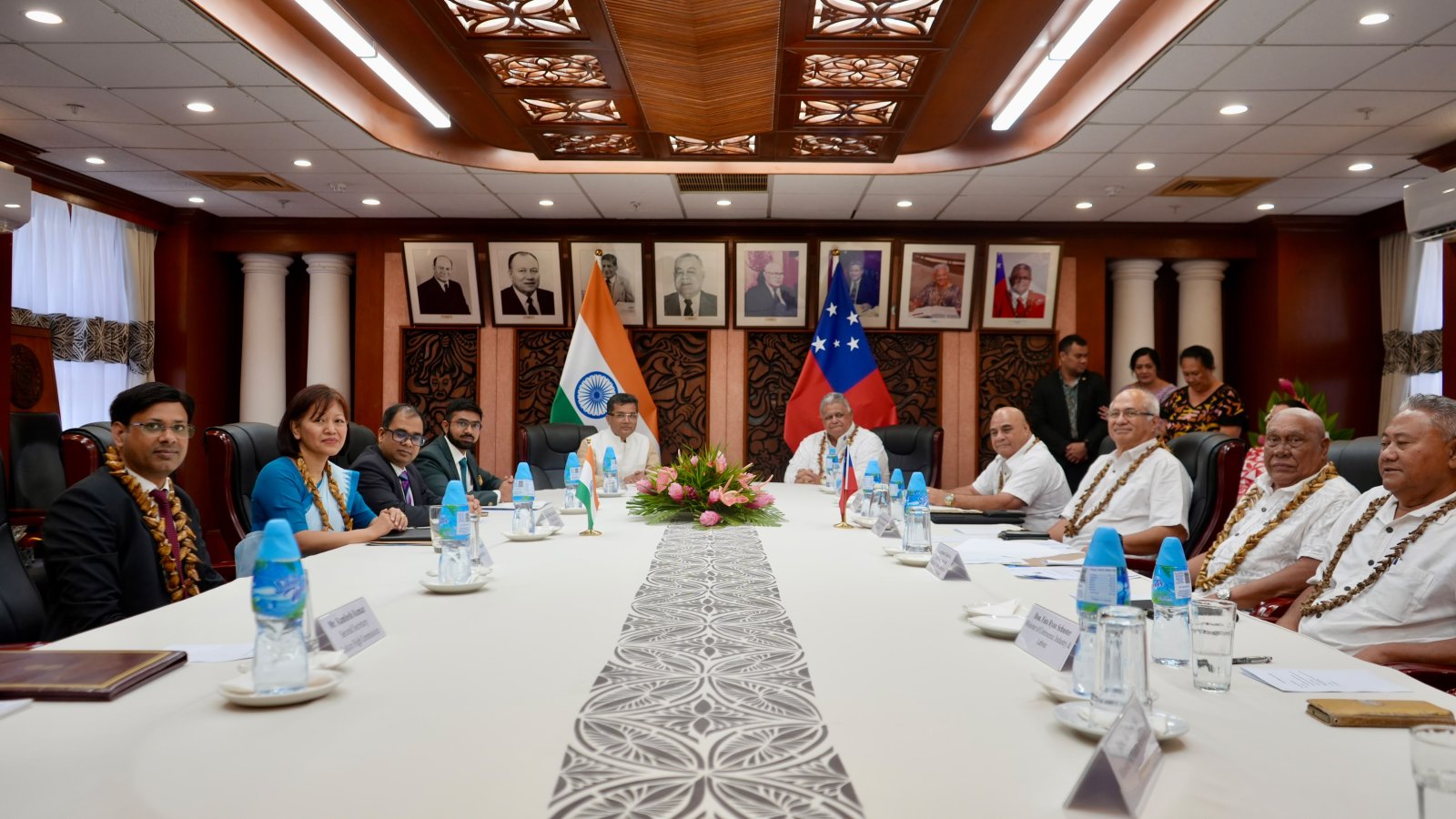 Hon’ble MOS Shri Pabitra Margherita called on the Prime Minister of Samoa Hon. Laʻauli Leuatea Schmidt in Apia. October 16, 2026.