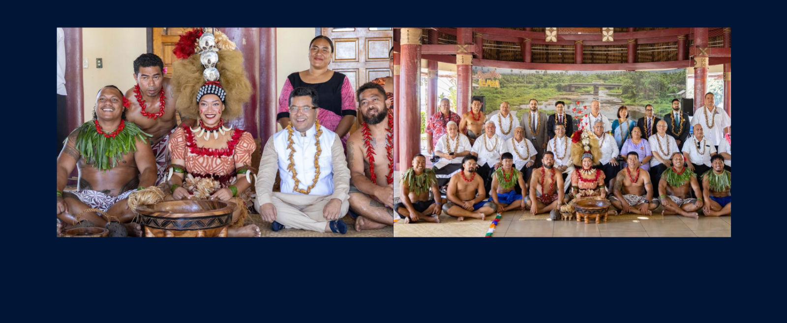 Hon’ble MOS Shri Pabitra Margherita was honoured to be welcomed by the Prime Minister of Samoa and his Cabinet through a traditional ‘Ava Ceremony’. (October 16, 2026)