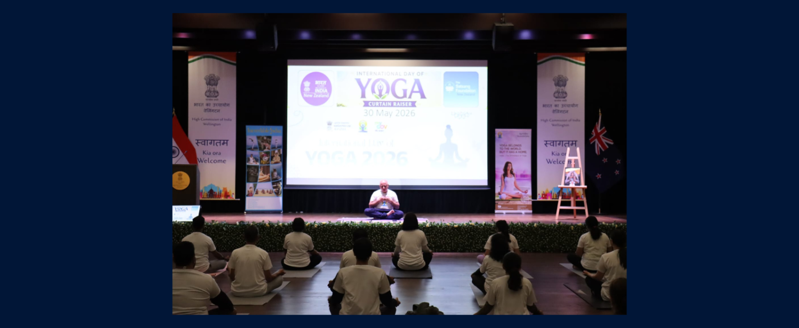 High Commission of India together with The Satsang Foundation New Zealand hosted the curtain raiser event for 12th IDY.
