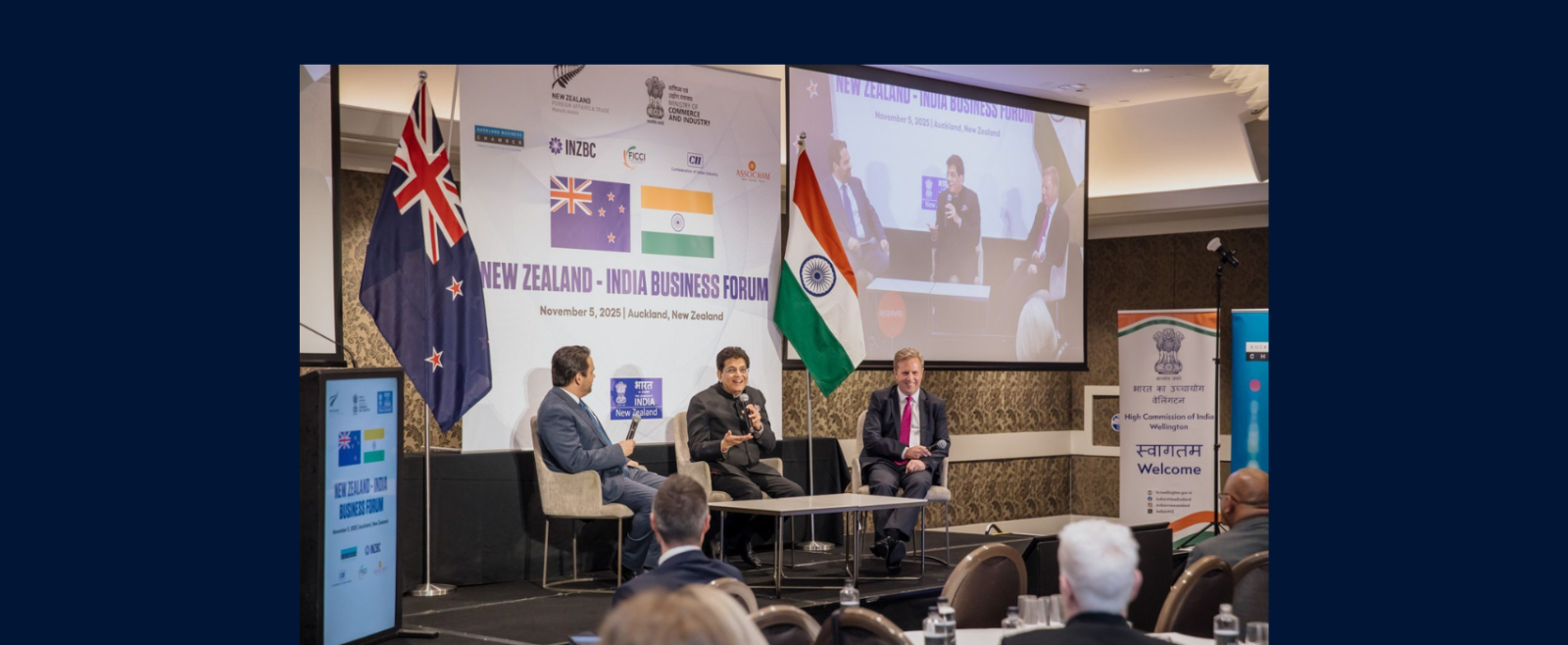 Official visit of Shri Piyush Goyal, Hon’ble Minister of Commerce and Industry, Government of India to New Zealand from 05-08 November, 2025.