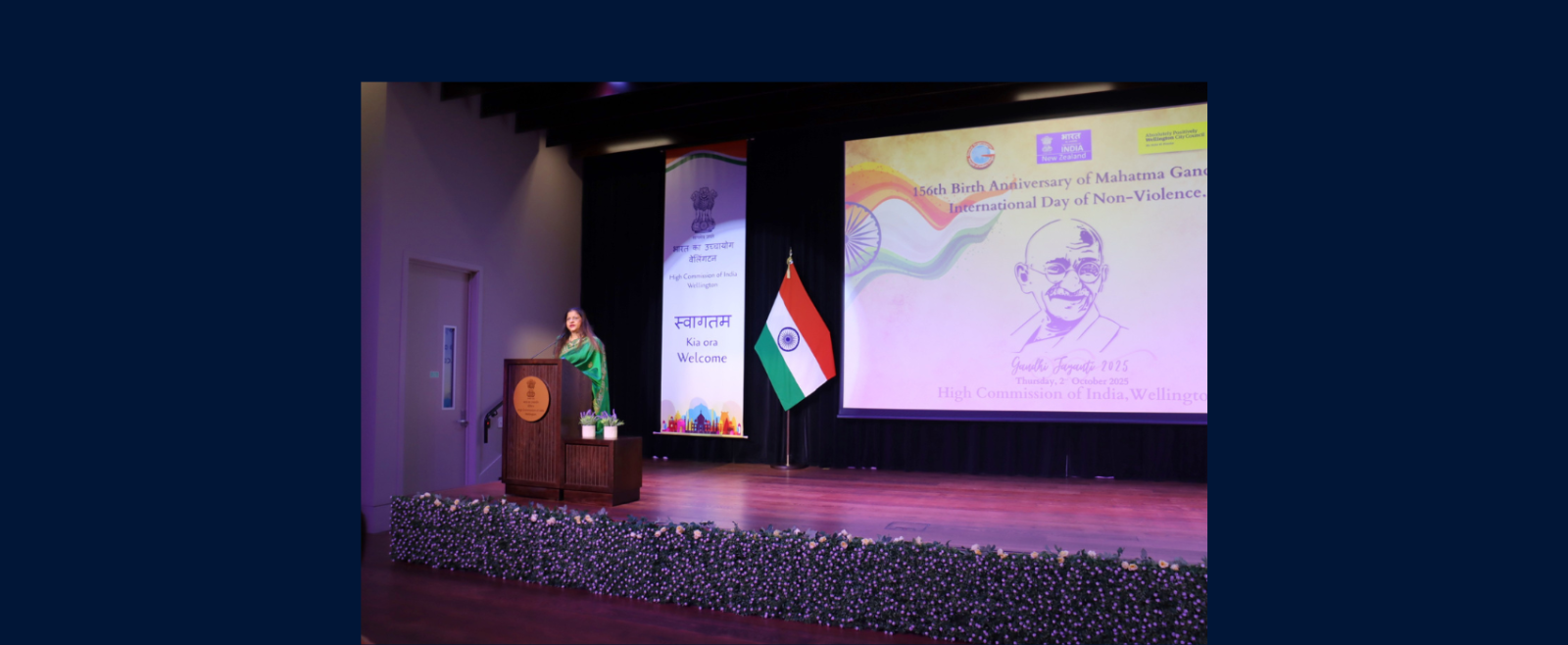 Celebration of 156th Birth anniversary of Mahatma Gandhi at High Commission of India, Wellington