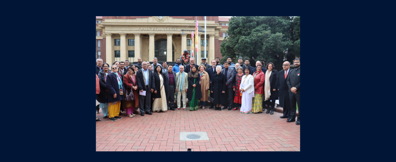 156th Birth Anniversary of Mahatma Gandhi & Int’l Day of Non-Violence commemorated at Gandhiji’s statue at Wellington Railway Station