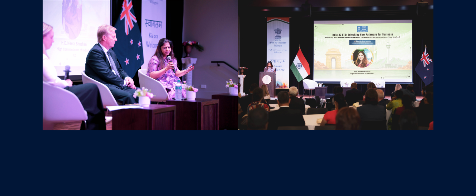 High Commission of India hosted the forum “India–NZ FTA: Unlocking New Pathways for Business” in Wellington.