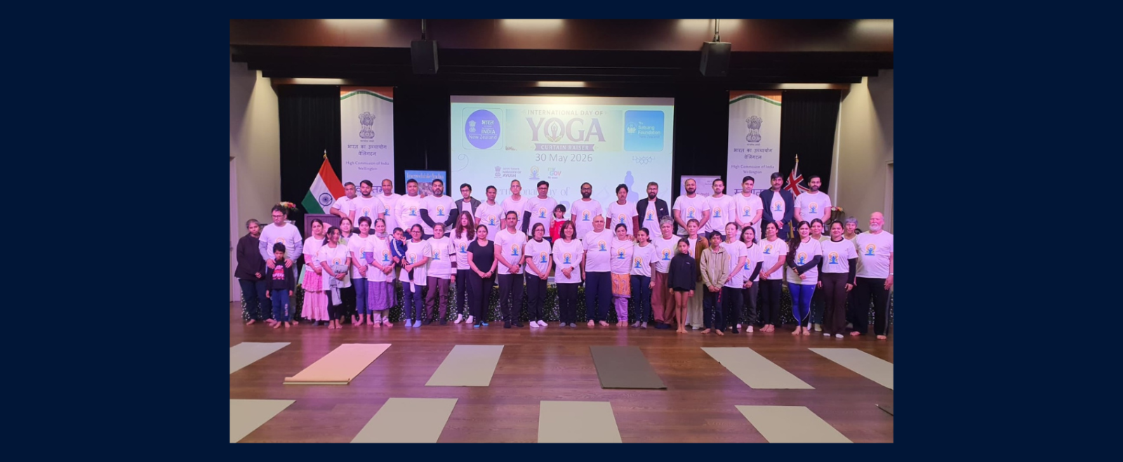 High Commission of India together with The Satsang Foundation New Zealand hosted the curtain raiser event for 12th IDY.