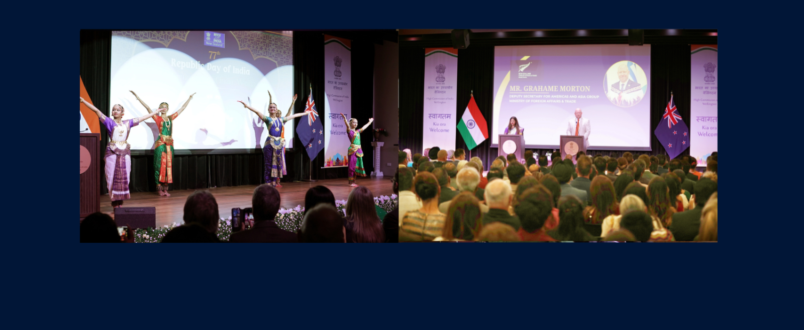 Reception on the occasion of the 77th Republic Day of India in Wellington, New Zealand