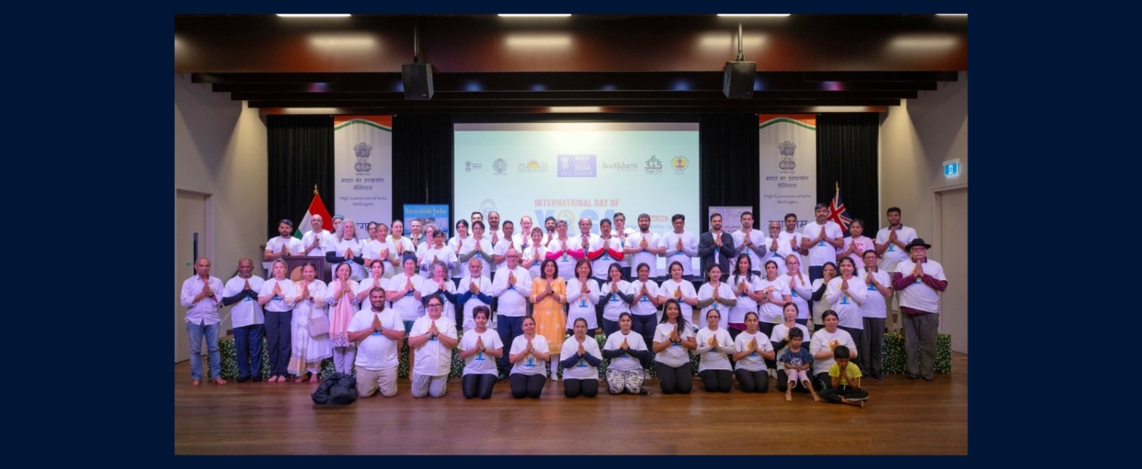 Celebration of 12th International Day of Yoga in collaboration with Heartfulness and Art of Living Foundation NZ at HCI premises