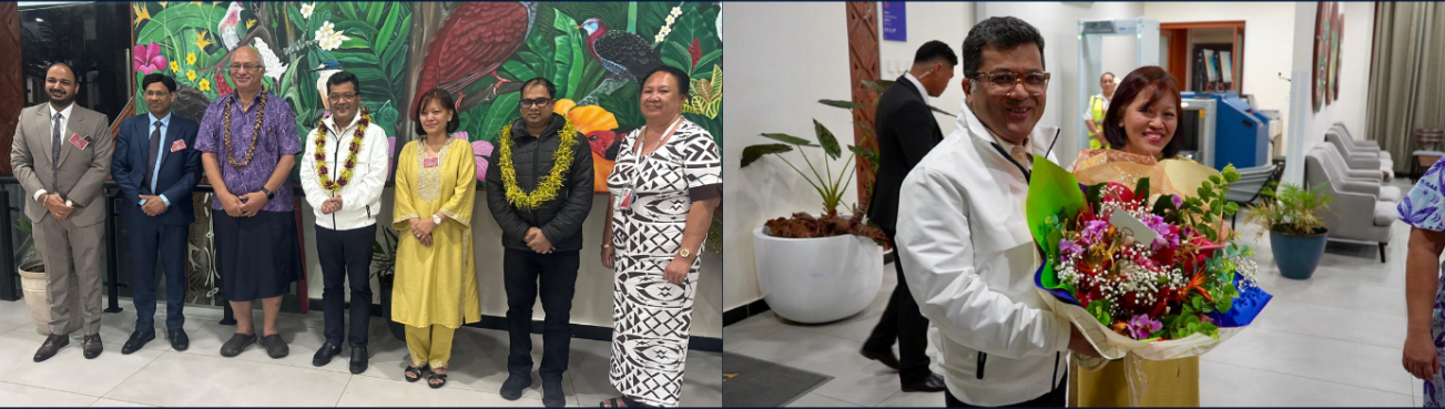 Hon’ble Minister of State for External Affairs and Textiles Shri Pabitra Margherita was warmly welcomed in Apia, Samoa on his first official visit to Samoa from 15-17 Oct 2026.