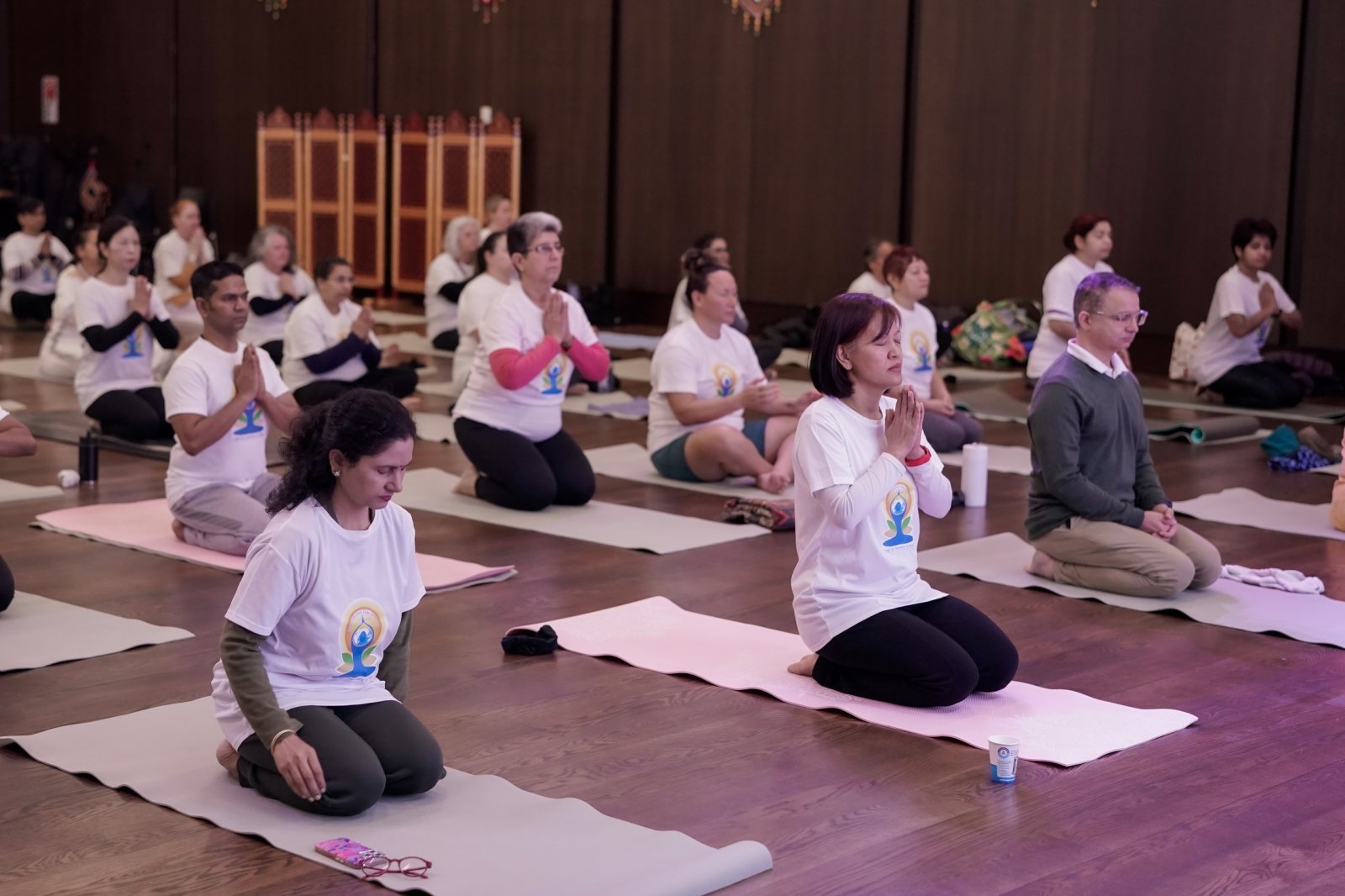 Celebration of 12th International Day of Yoga in collaboration with Heartfulness and Art of Living Foundation NZ at HCI premises.​