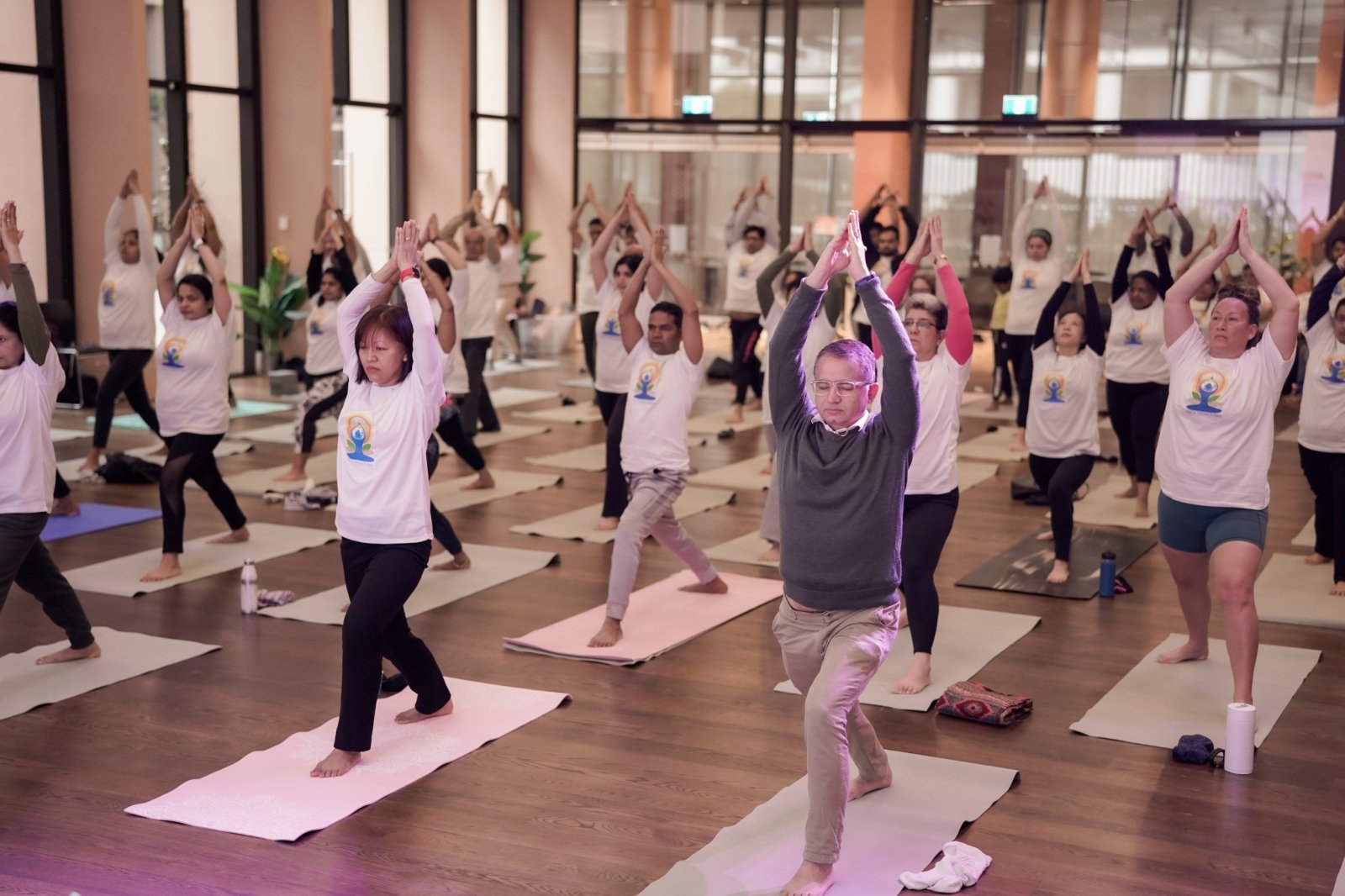 Celebration of 12th International Day of Yoga in collaboration with Heartfulness and Art of Living Foundation NZ at HCI premises.​
