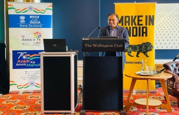  High Commission of India in association with Wellington Chamber of Commerce, India New Zealand Business Council, Duco Consultancy & Sun:IT hosted a business event on Information Technology “India’s IT Sector – the Kiwi connections” at the Wellington club on 25 November 2021. High Commissioner H.E. Mr. Muktesh K. Pardeshi in his opening remarks, highlighted India’s role in the growth of IT Sector in NZ and he also showed the way to the Indian IT company leaders how they can expand their business in other Pacific Island countries using NZ as a base.