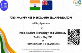 The High Commission of India is hosting a half-day symposium on Wednesday 31 May at the new High Commission building in Thorndon, Wellington. The event includes sessions on Trade, Tourism, Tech, and Diplomacy each with a panel of experts for comment and Q&A. The keynote speech from the High Commissioner of India to New Zealand, HE Neeta Bhushan will be held at the beginning of the Symposium.